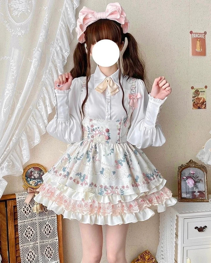 Sweet Cake Tutu Lolita Strappy Skirt