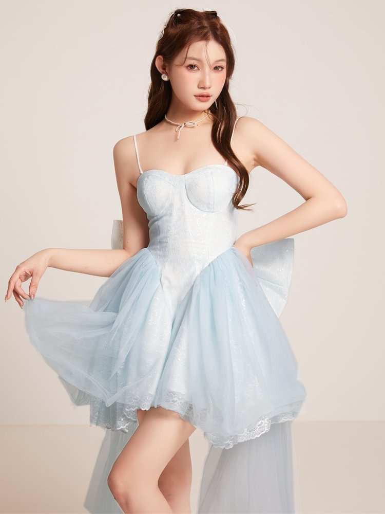 Hime Lolita Ballet Princess Suspender Tube Top Dress Light Lolita Casual Coord