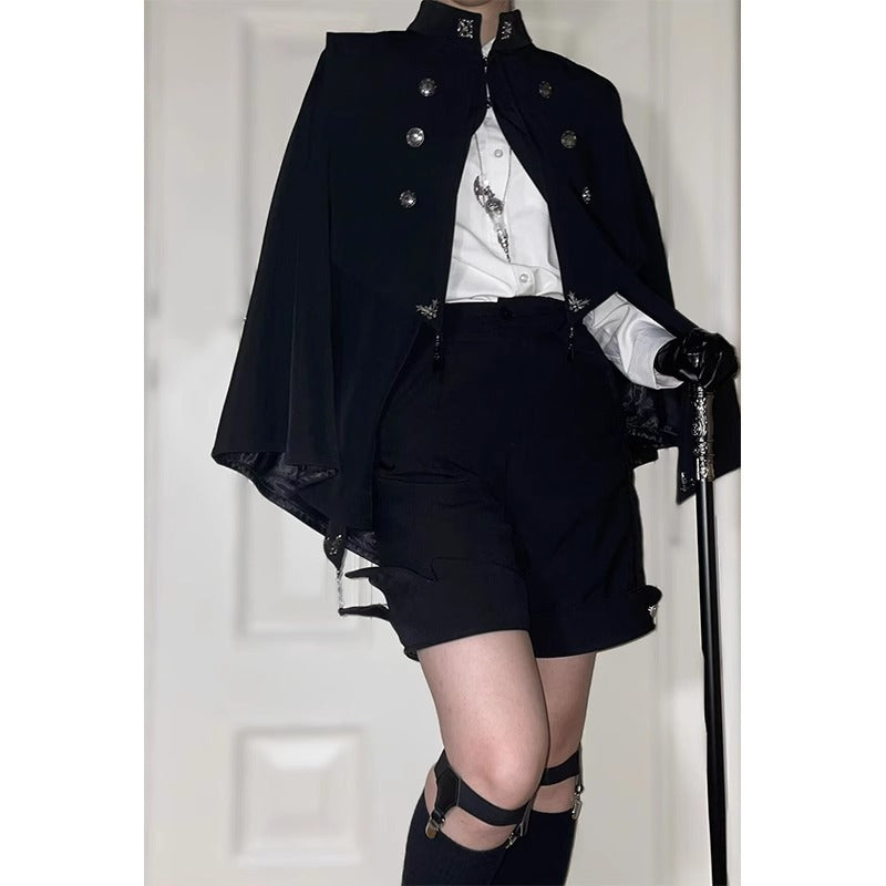 Ouji Fashion Cape Coat Lolita Gothic Cloak Lolita Style Prince Costume