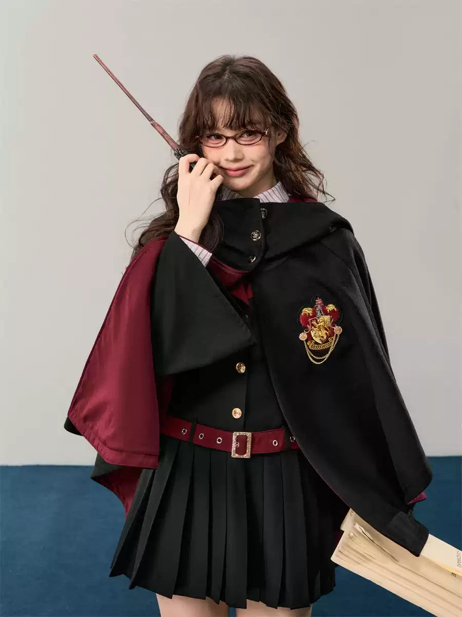 Academic Department Genuine Joint Hooded Woolen Loose Cloak Shawl Academy of Magic