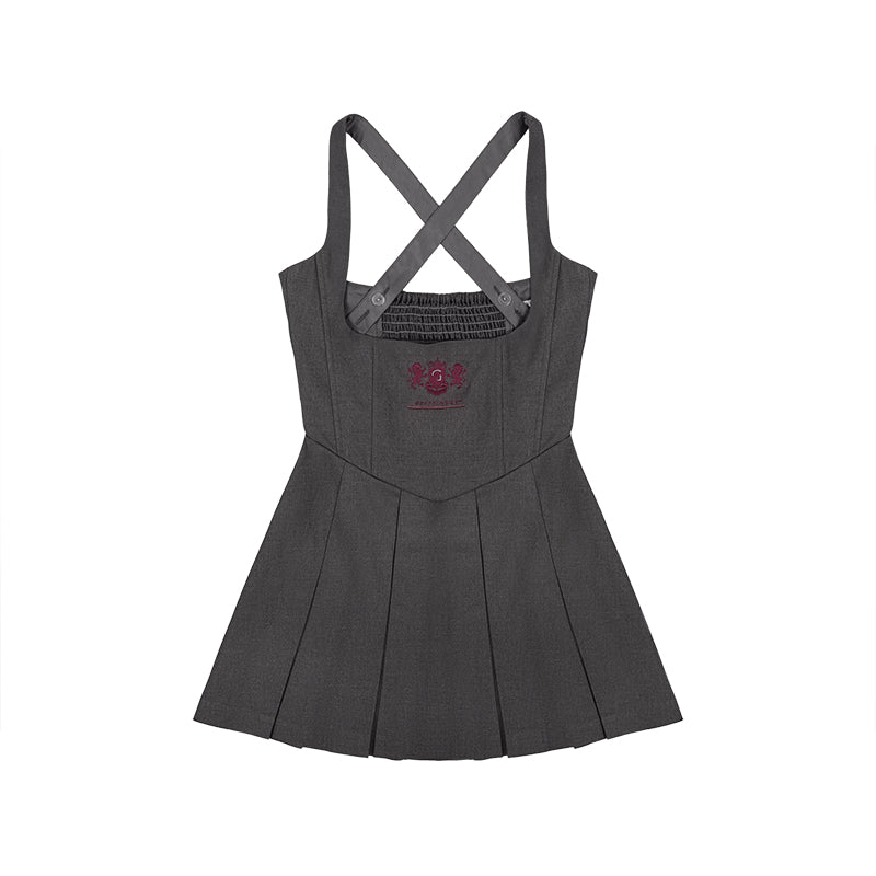 Academic Department Skirt Set Joint Fish Bone Waist Strap College Style Suit Academy Style