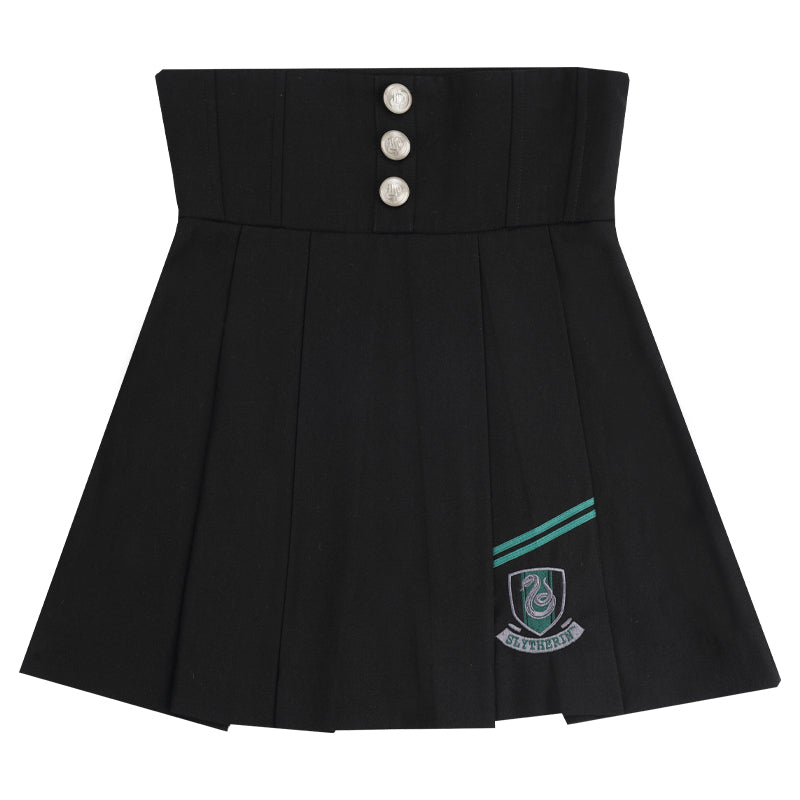 Academic Department Joint Striped Shirt Skirt Fishbone Skirt Two-piece Set Waist Set Uniform