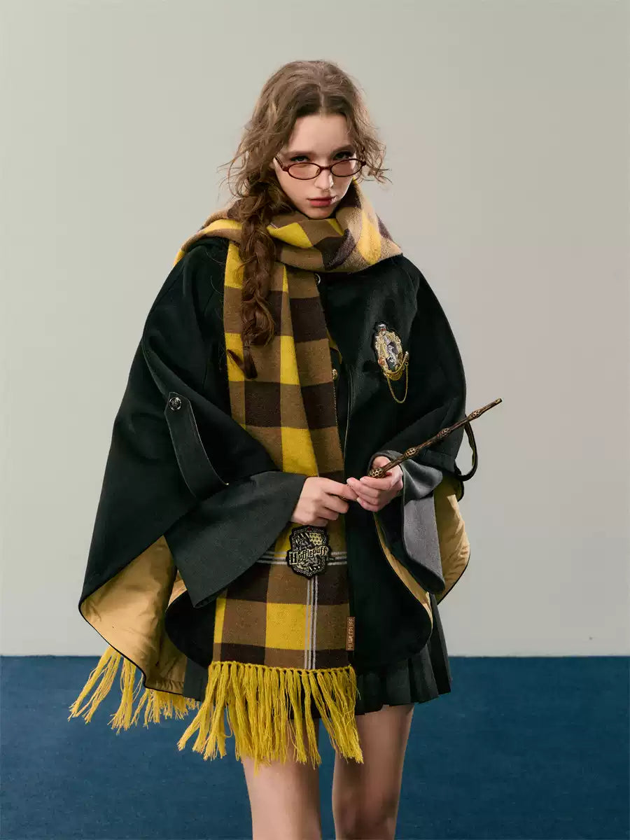 Academic Department Genuine Joint Hooded Woolen Loose Cloak Shawl Academy of Magic