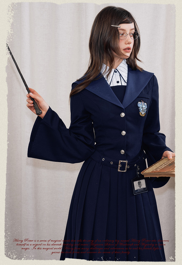 Academic Department Magic Cape Dress Outfit Burgundy School Daily