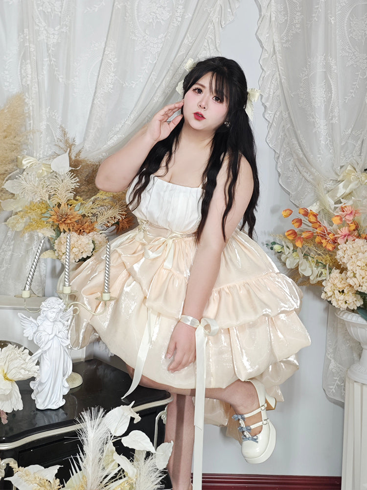 4XL Lolita Plus Size Sailor Sweet Japanese School Uniform Inspire Outfit with Ruffled Collar One Piece Dress