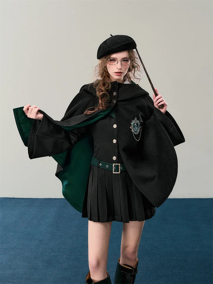 Academic Department Genuine Joint Hooded Woolen Loose Cloak Shawl Academy of Magic