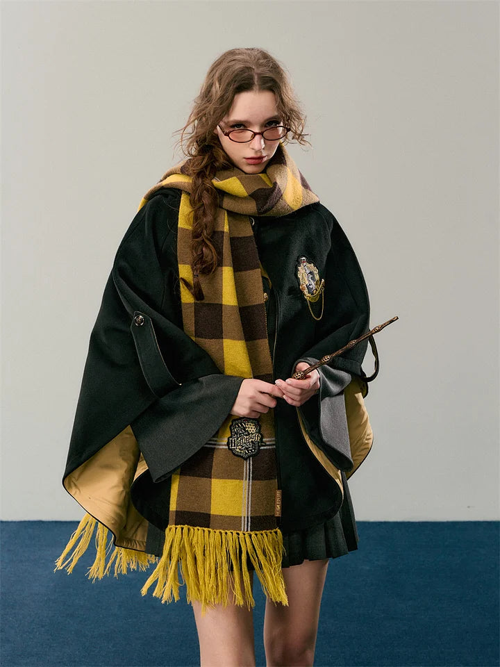 Academic Department Genuine Joint Hooded Woolen Loose Cloak Shawl Academy of Magic