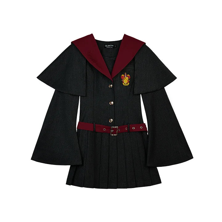 Academic Department Magic Cape Dress Outfit Burgundy School Daily