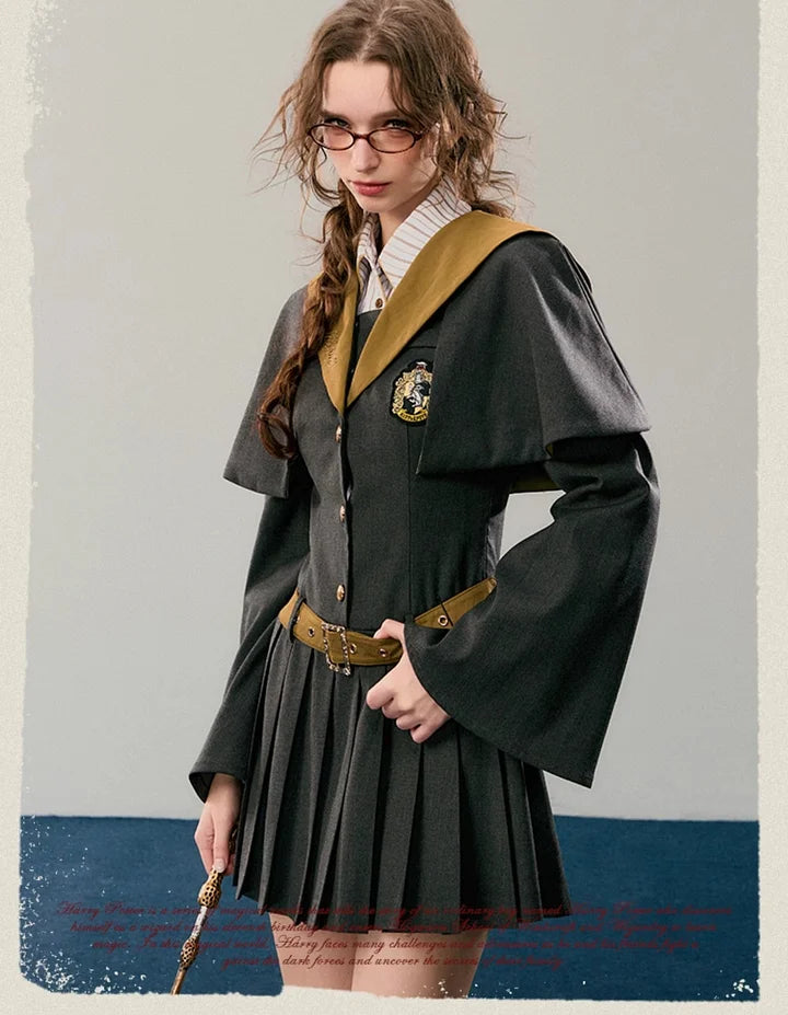 Academic Department Magic Cape Dress Outfit Burgundy School Daily