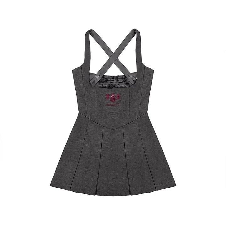 Academic Department Skirt Set Joint Fish Bone Waist Strap College Style Suit Academy Style