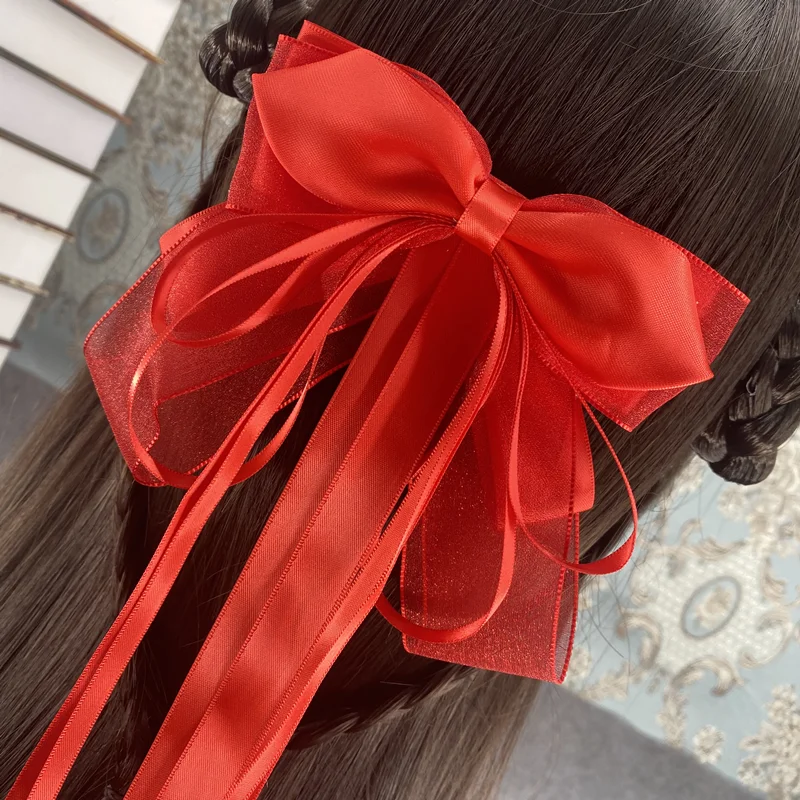 Antique Fairy Streamer Headgear Hanfu Element Hair Accessories Bow Lolita Hair Accessories