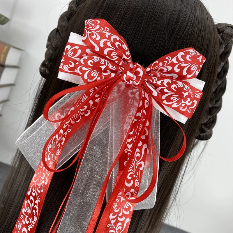Antique Fairy Streamer Headgear Hanfu Element Hair Accessories Bow Lolita Hair Accessories