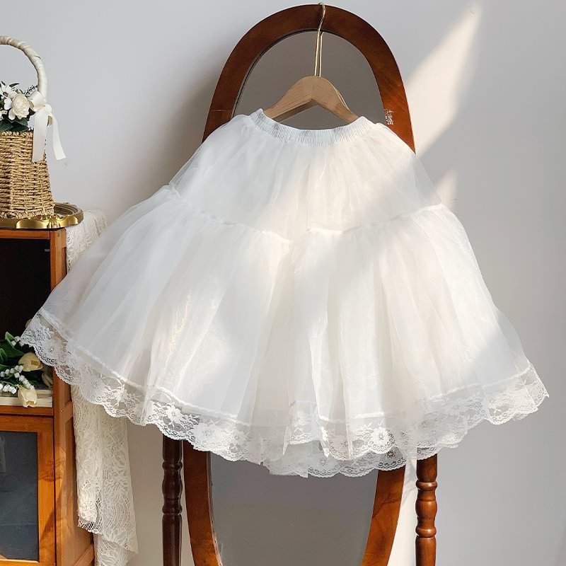Classic Idyllic Chiffon Jacquard Short Sleeve Dress Lolita