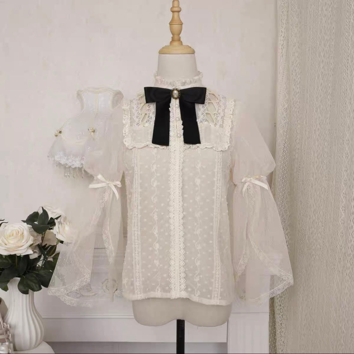 Classic Lolita Gothic Tea Party Fashion Vintage Clock Butterfly Elegant Daily Wear Dress