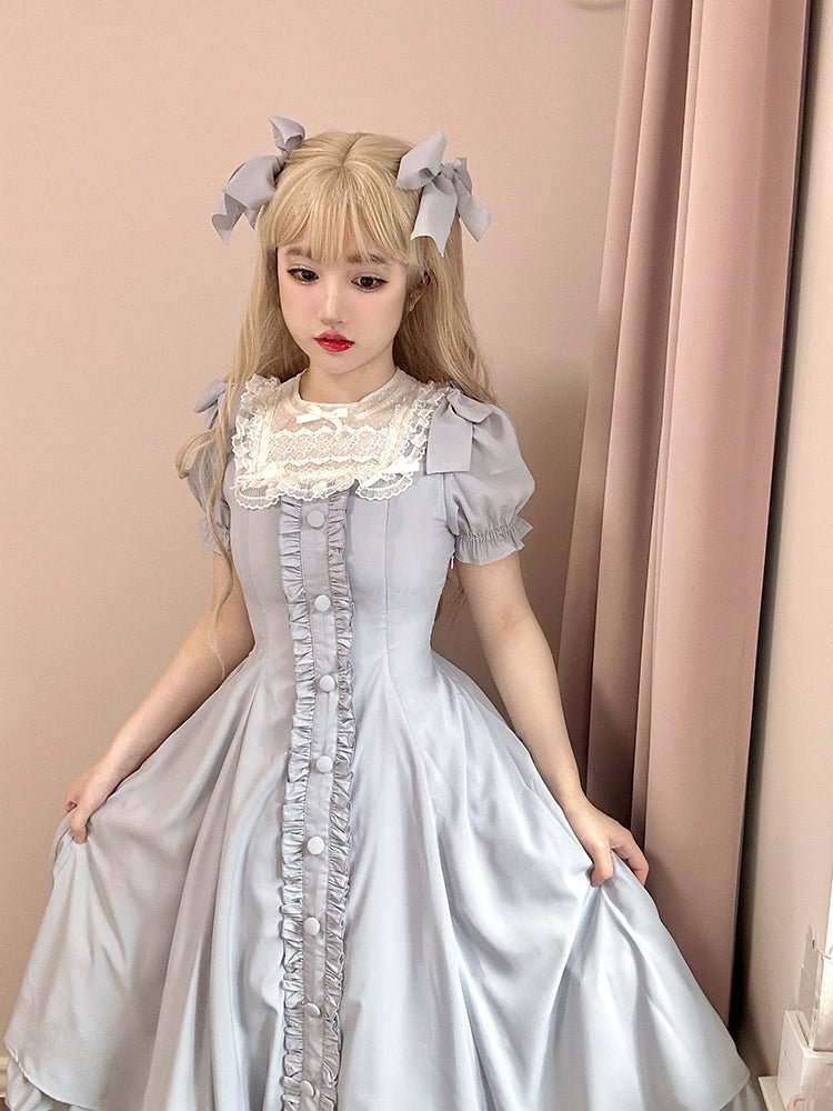 Classic Lolita Long Dress Elegant and Vintage Lolita OP