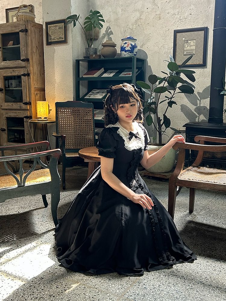 Classic Lolita Long Dress Elegant and Vintage Lolita OP