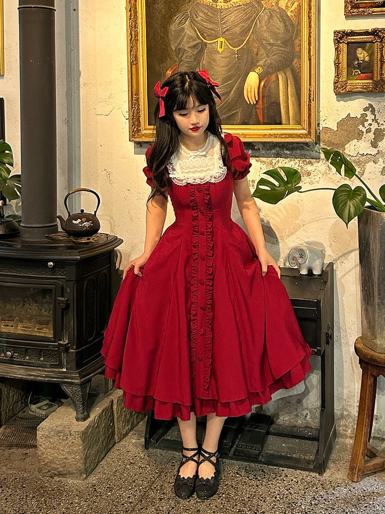 Classic Lolita Long Dress Elegant and Vintage Lolita OP
