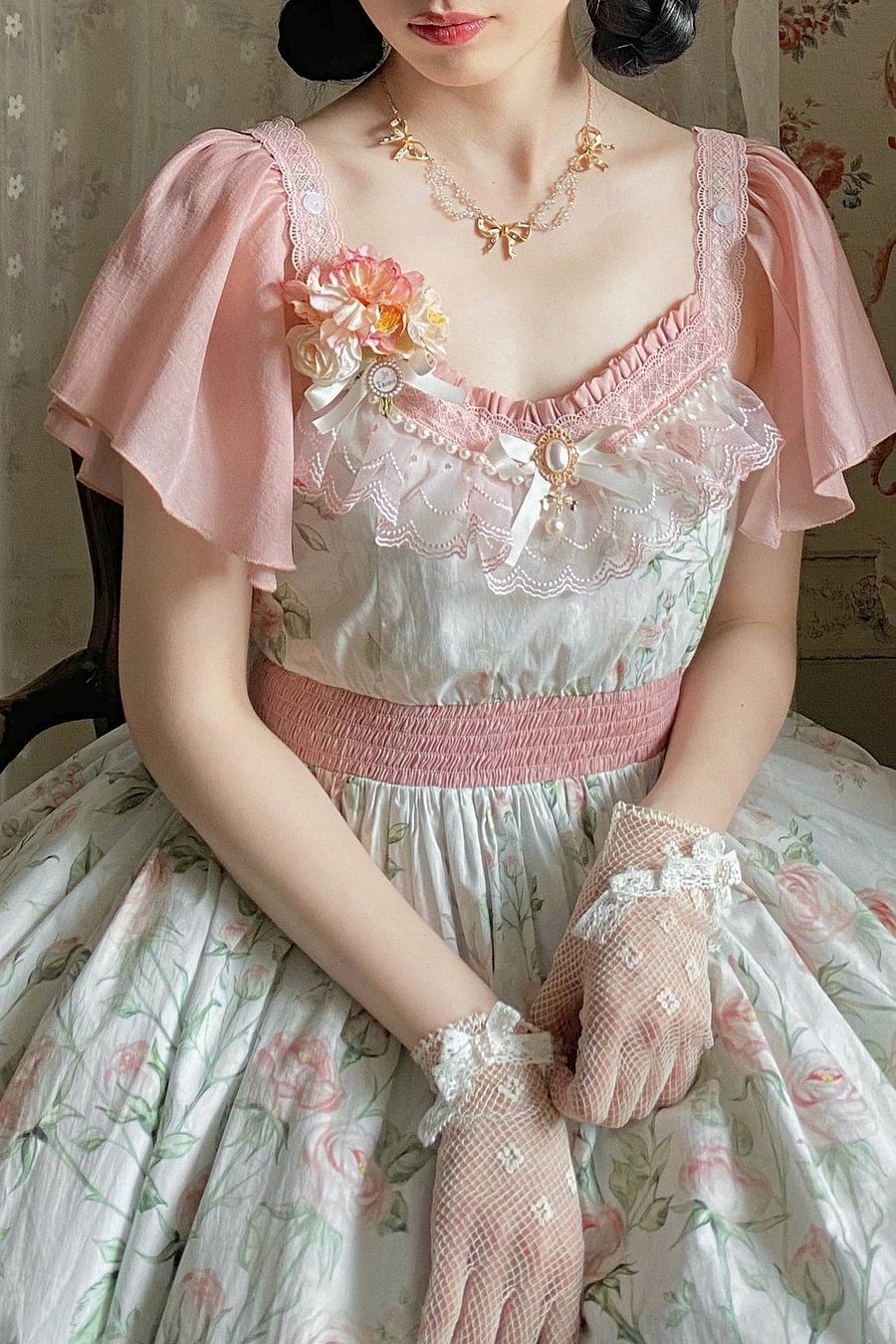 Classic Lolita Sweet Green Rustic Lolita OP Dress for Summer