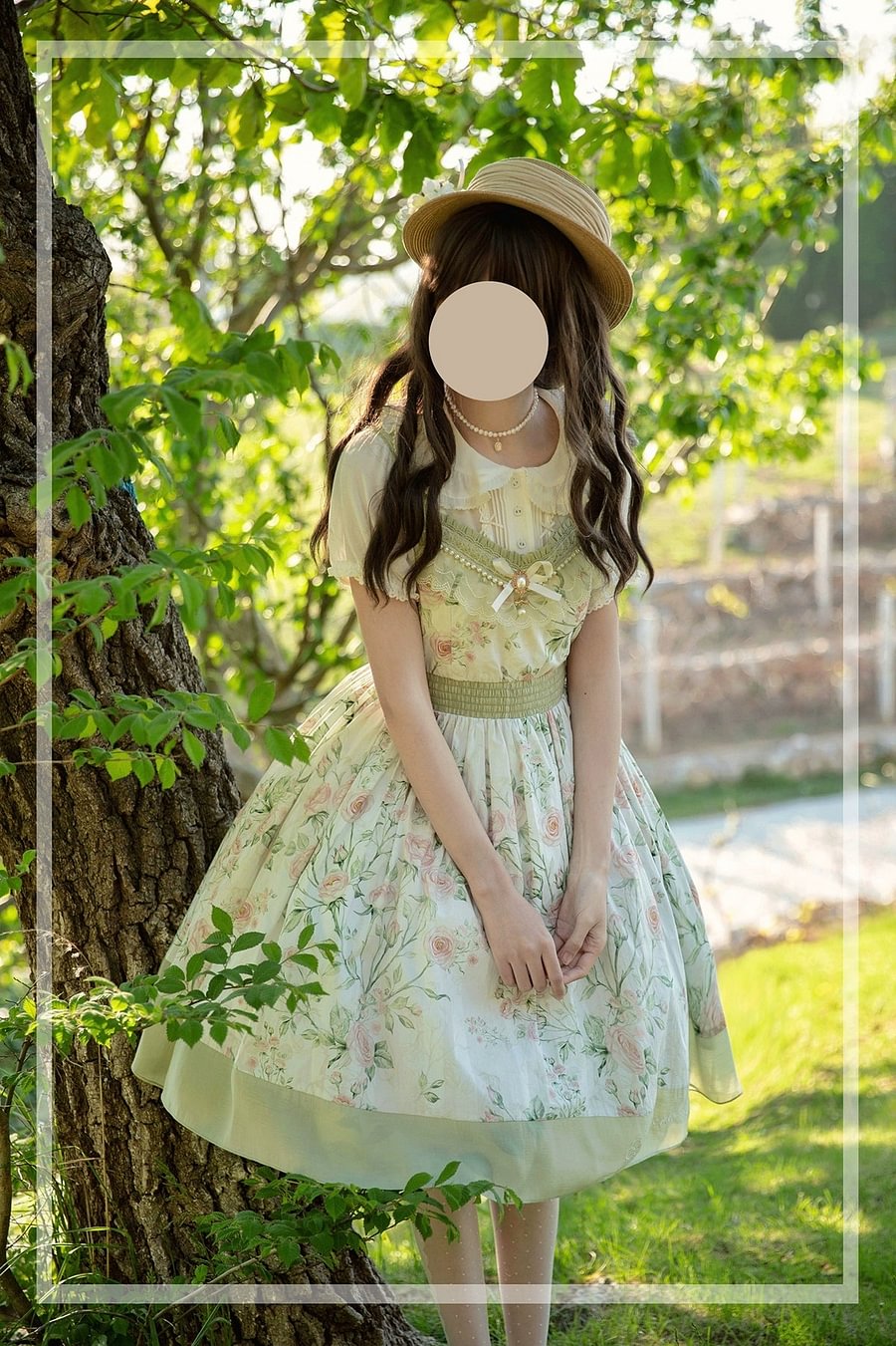 Classic Lolita Sweet Green Rustic Lolita OP Dress for Summer