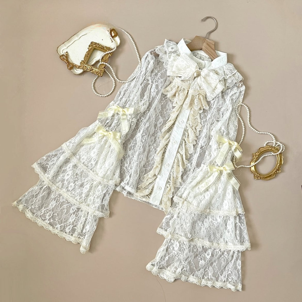 Classic Vintage Gorgeous Antique Sleeve Blouse Shirt