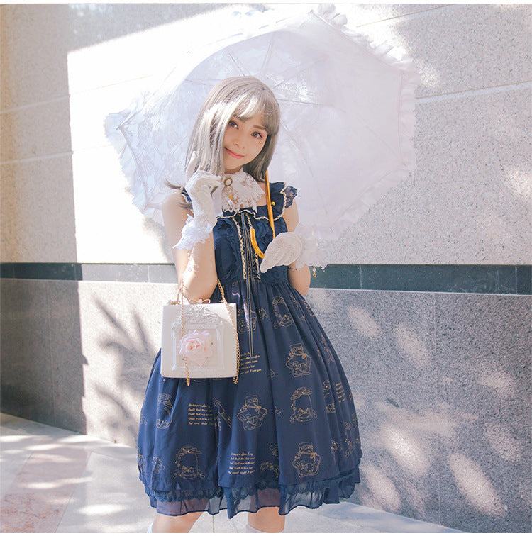 Dark Girl Baroque Style Retro Bag Female Lolita Handbag Shoulder Messenger Bag