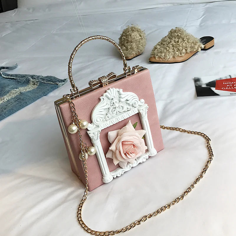Dark Girl Baroque Style Retro Bag Female Lolita Handbag Shoulder Messenger Bag