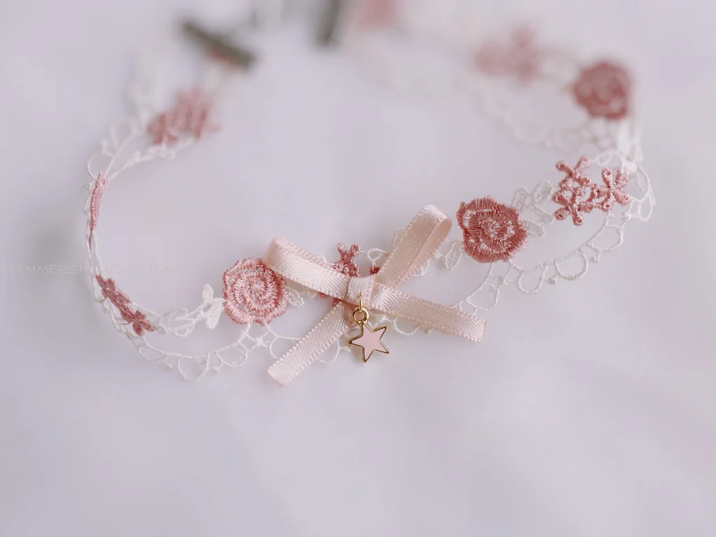 Girl Flower Lolita Japanese Dream Cute Sweet Collar Neck Accessories Women's Neck Accessories