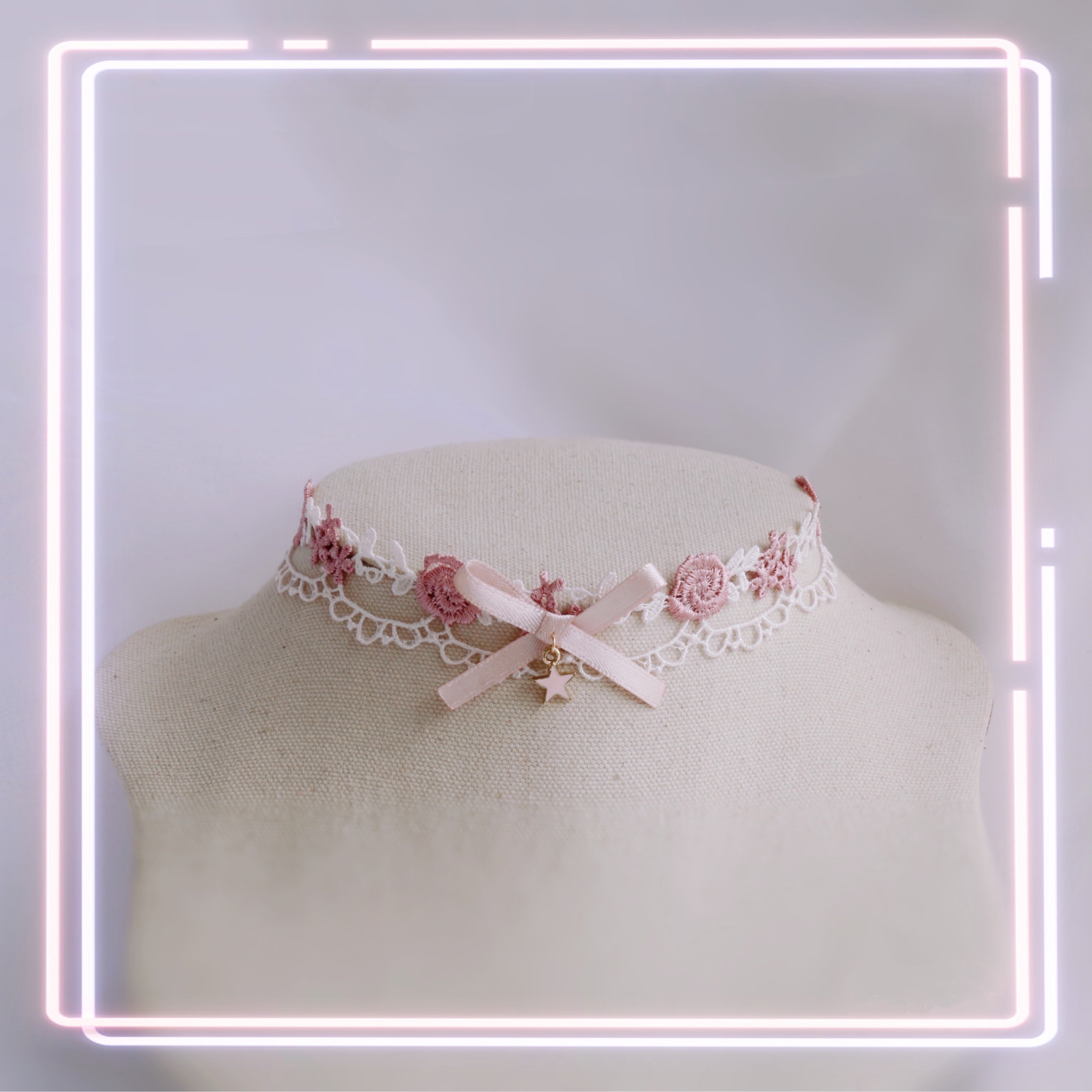 Girl Flower Lolita Japanese Dream Cute Sweet Collar Neck Accessories Women's Neck Accessories