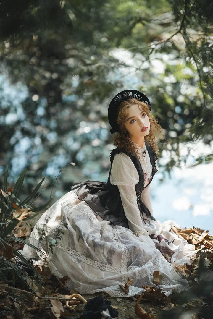 Goth Lolita Vintage Classic Lolita Dress Elegant Daily Victorian Long Dress JSK