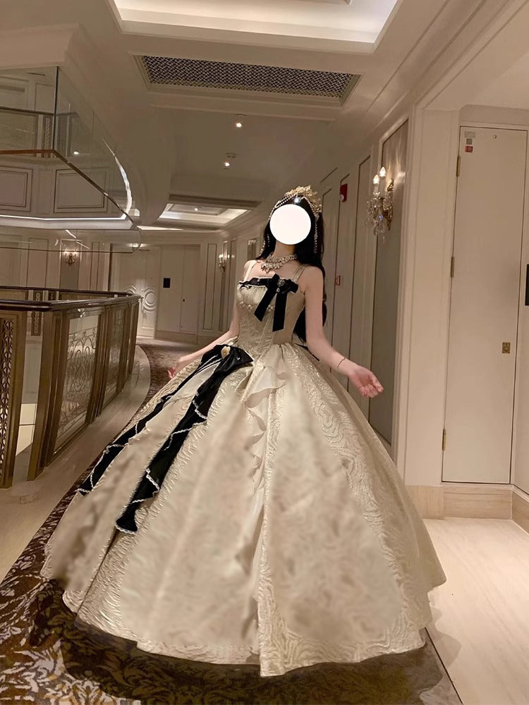 Hime Lolita Lolita Dress High-end Light Luxury Birthday Party Lolita Princess Dress Graduation Ceremony Birthday Party  One Piece Dress
