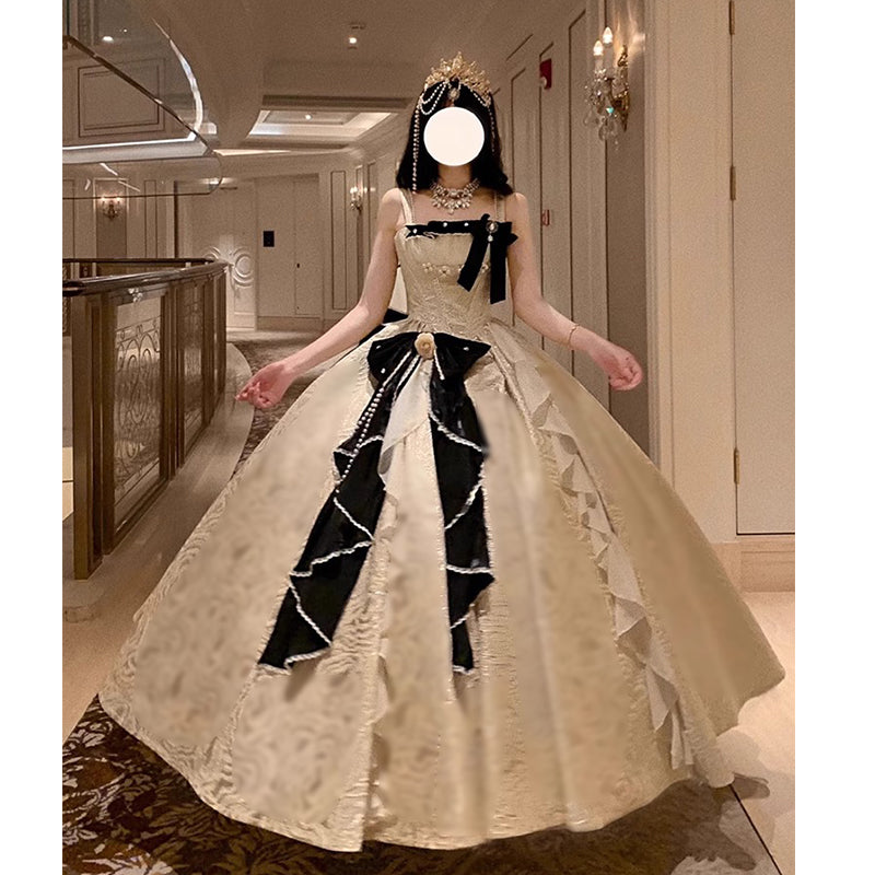 Hime Lolita Lolita Dress High-end Light Luxury Birthday Party Lolita Princess Dress Graduation Ceremony Birthday Party  One Piece Dress