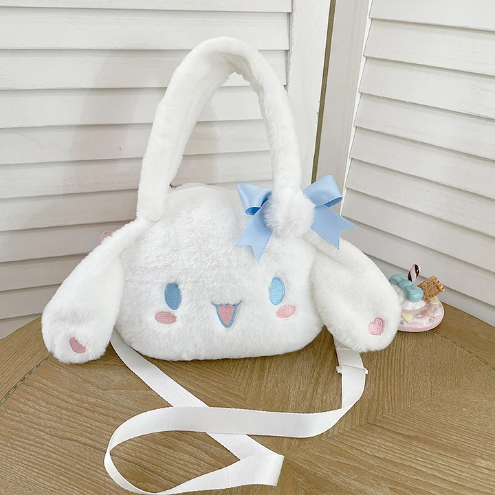 Lolita Bag Japanese Cute Cartoon Big Ears Plush Handbag Lolita Accessories