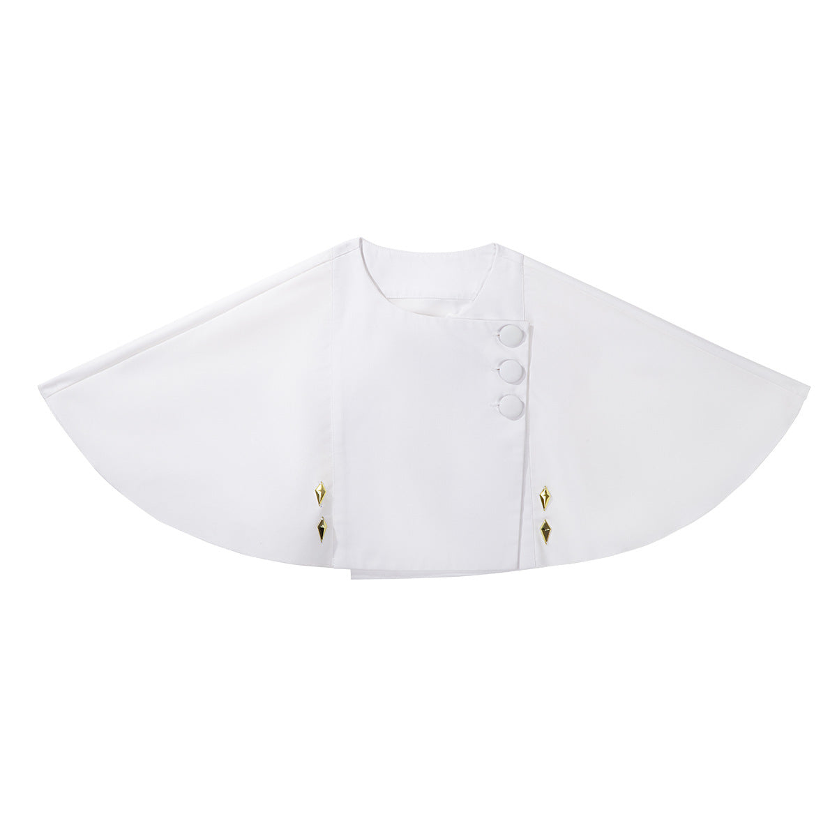 Military Lolita Cloak Dress Set White Black Embroider Ensemble