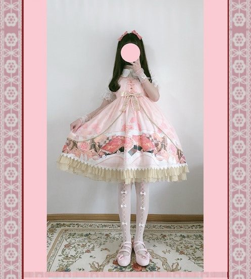 Light Pink Sweetheart Cute Sleeveless JSK OP Lolita Dress