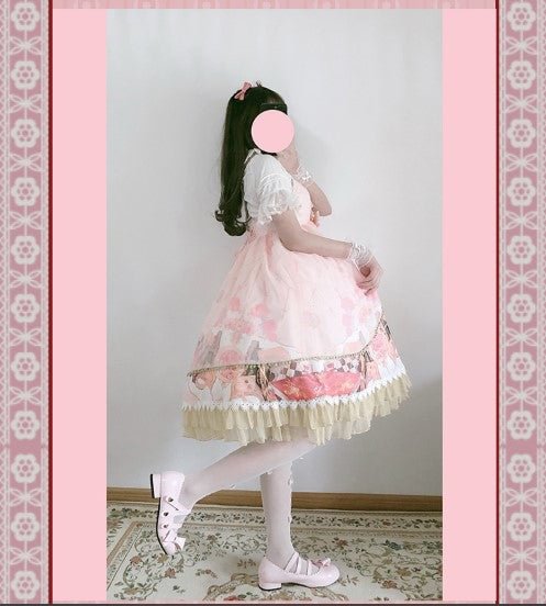 Light Pink Sweetheart Cute Sleeveless JSK OP Lolita Dress