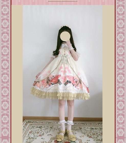 Light Pink Sweetheart Cute Sleeveless JSK OP Lolita Dress