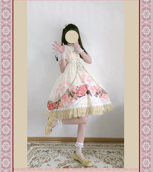 Light Pink Sweetheart Cute Sleeveless JSK OP Lolita Dress
