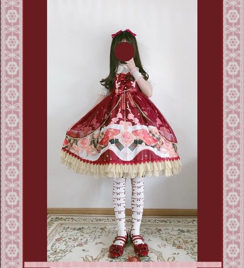 Light Pink Sweetheart Cute Sleeveless JSK OP Lolita Dress