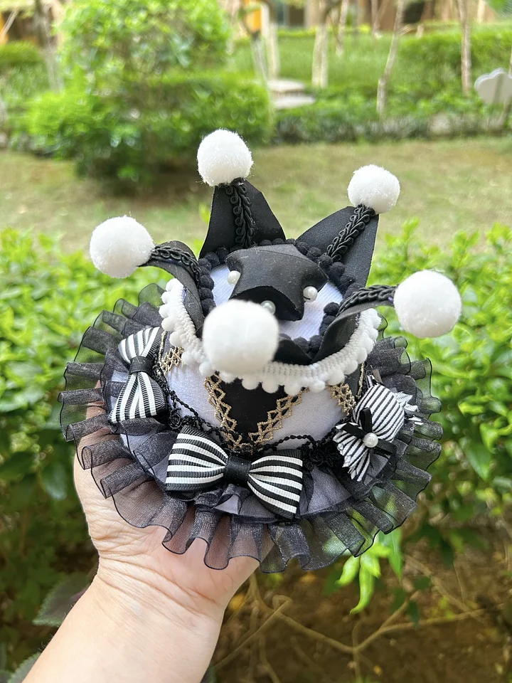 Lolita Accessories Black Lolita Hair Accessories Clown Hat Hat Headgear Lolita Star Hairpin Headwear and Accessories