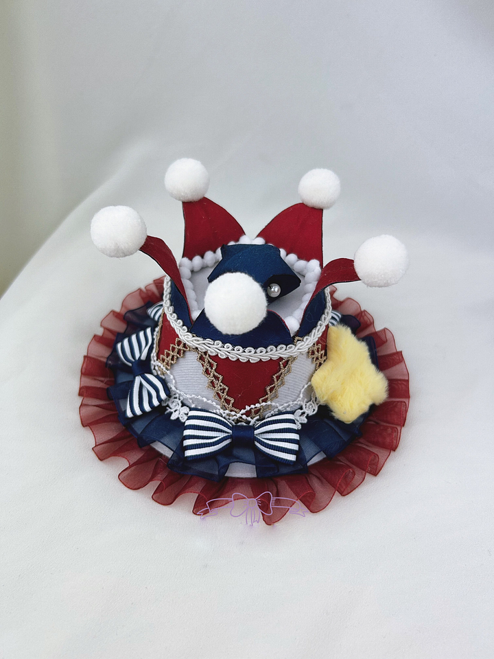 Lolita Accessories Black Lolita Hair Accessories Clown Hat Hat Headgear Lolita Star Hairpin Headwear and Accessories
