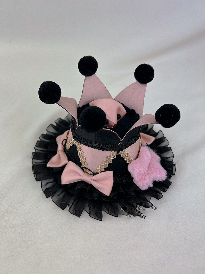 Lolita Accessories Black Lolita Hair Accessories Clown Hat Hat Headgear Lolita Star Hairpin Headwear and Accessories