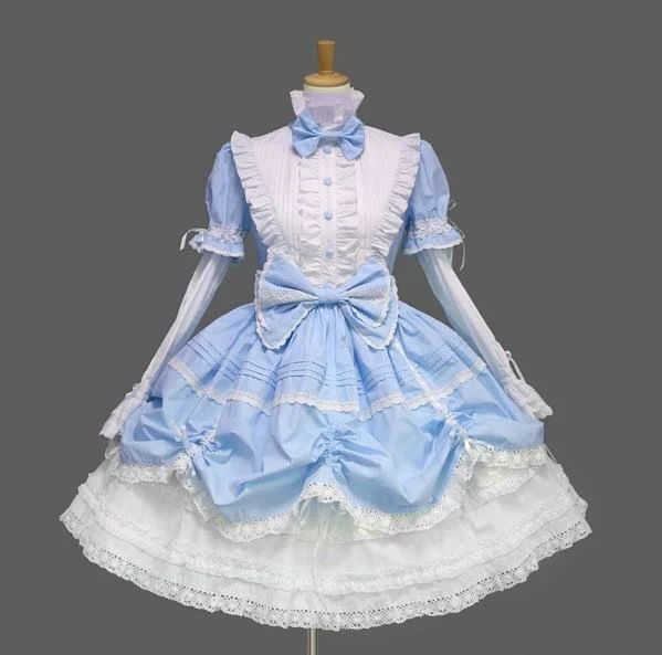 Lolita Gothic Vintage Lace Halloween Evening Dress Lolita