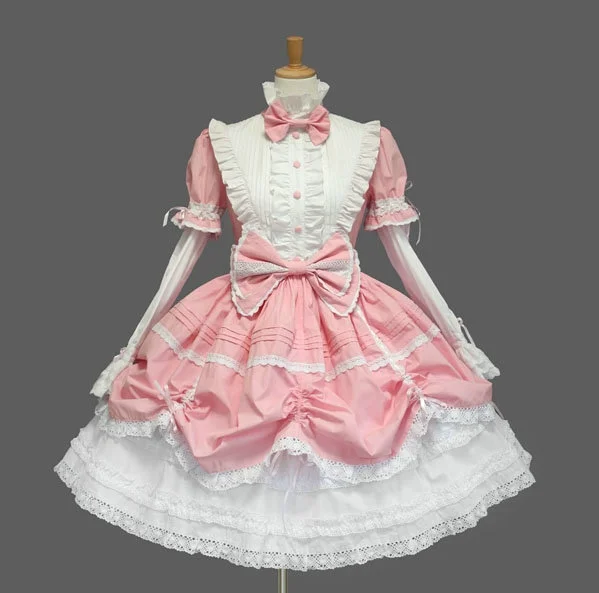 Lolita Gothic Vintage Lace Halloween Evening Dress Lolita