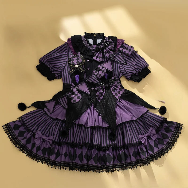 Ouji Fashion Goth Lolita Aristocrat Style Prince Coat Short Pants Set Elegant Purple White Color Unisex Daily Wear Autumn Winter Outfit
