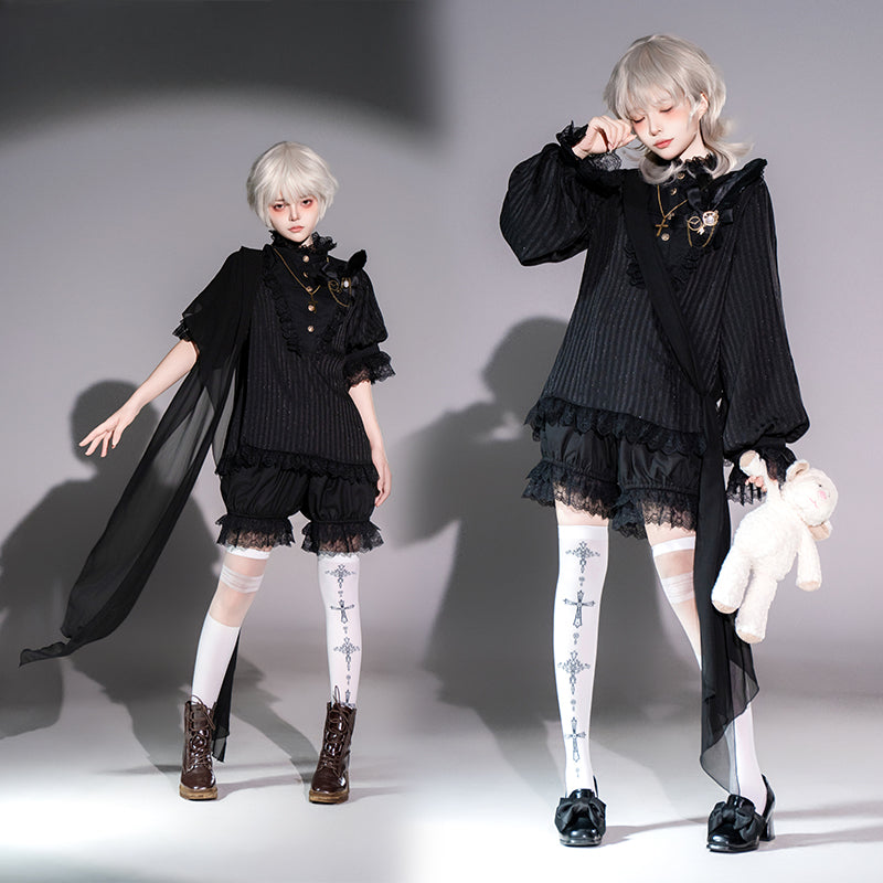 [Pre] Ouji Fashion Lolita Set Dark Delicate Style Original Lolita Gay Prince Shorts Summer Daily Outfit