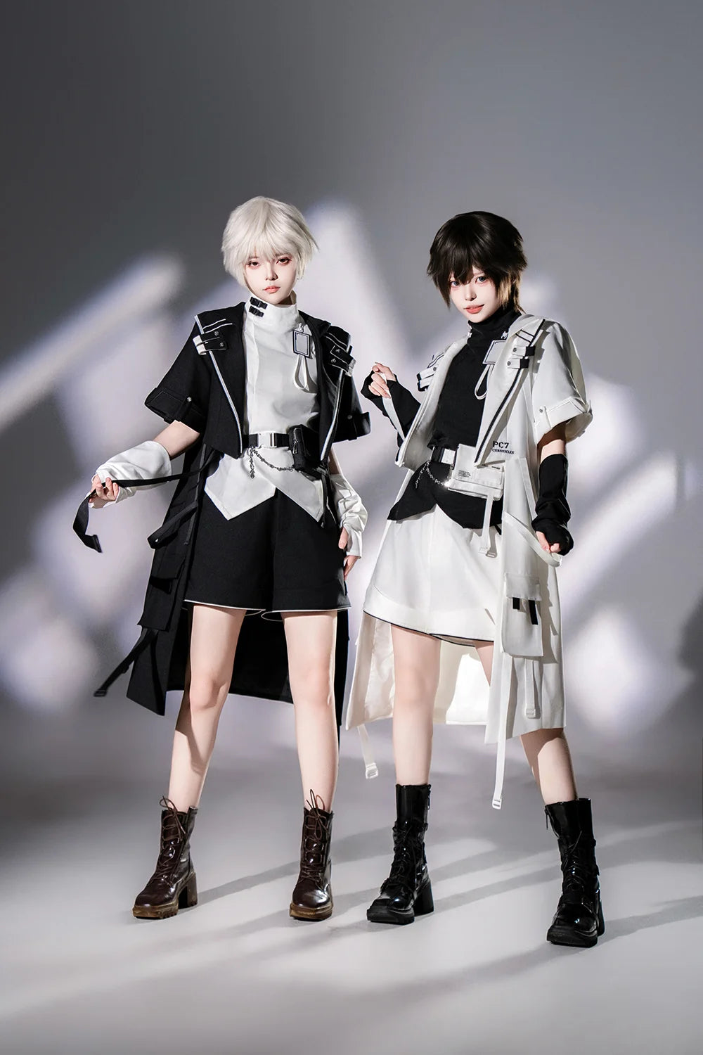 [Pre]Ouji Fashion Tech Edgy Twin Set Functional Wind Wasteland Cool Handsome Shorts