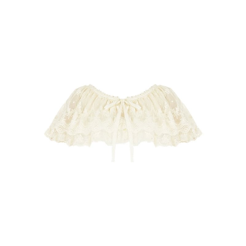 Pale Yellow Rustic Light Lolita Four Segment Printed Dress Cute Sweet Department