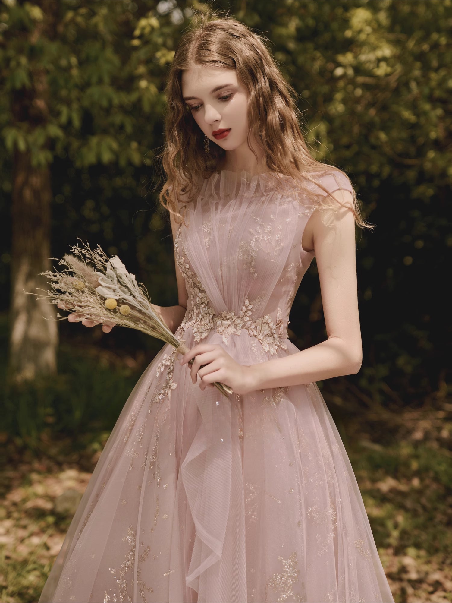 Dreamy Pink and Purple Long Gown Dress Lolita