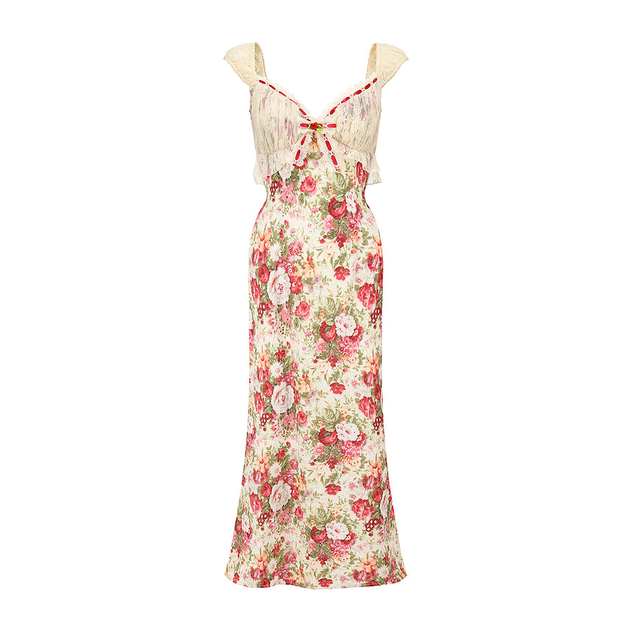 Sweet Lolita Pink Plus Size French Romantic Peony Flower Printed 4XL Lolita Dress