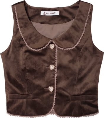 [Pre]Christmas Preppy Style Velvet Classic Lolita Skirt Vest Set Dress